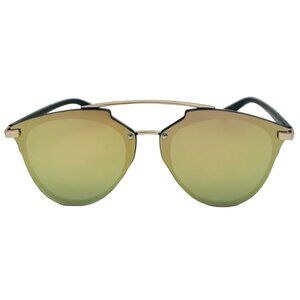 7028 | Gold Mirror Round Sunglasses
